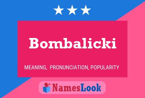 Bombalicki Naam Poster