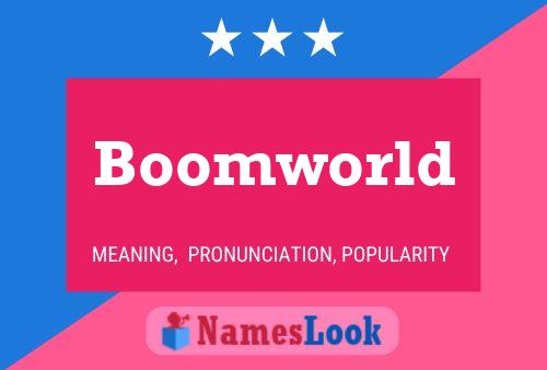 Boomworld Naam Poster