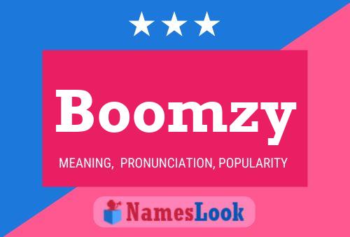 Boomzy Naam Poster