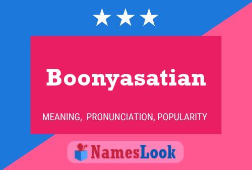 Boonyasatian Naam Poster