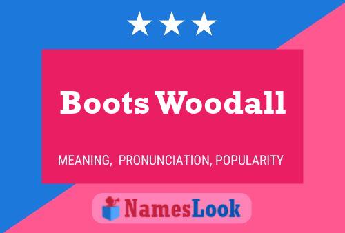 Boots Woodall Naam Poster