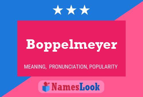 Boppelmeyer Naam Poster