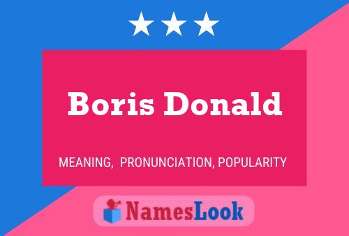 Boris Donald Naam Poster