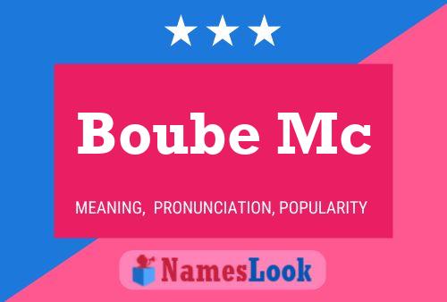 Boube Mc Naam Poster