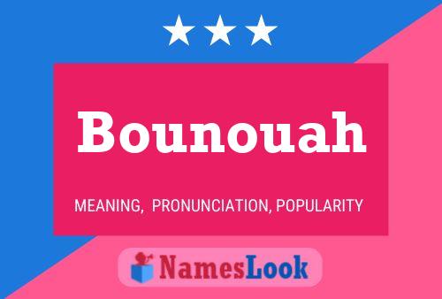 Bounouah Naam Poster