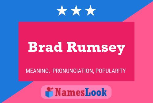 Brad Rumsey Naam Poster