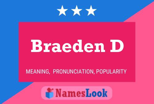 Braeden D Naam Poster