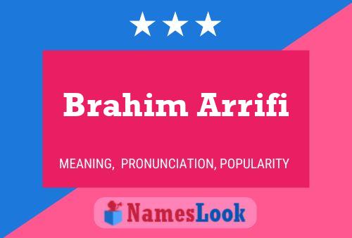 Brahim Arrifi Naam Poster