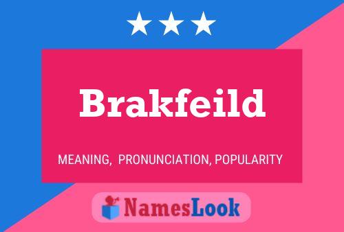 Brakfeild Naam Poster