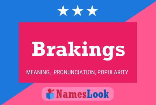 Brakings Naam Poster