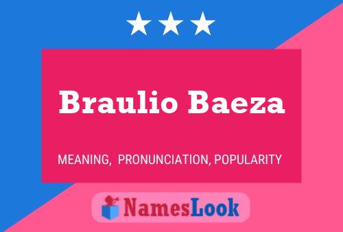 Braulio Baeza Naam Poster