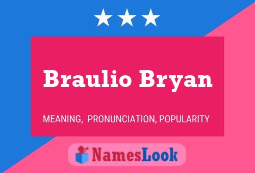 Braulio Bryan Naam Poster