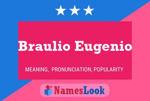 Braulio Eugenio Naam Poster