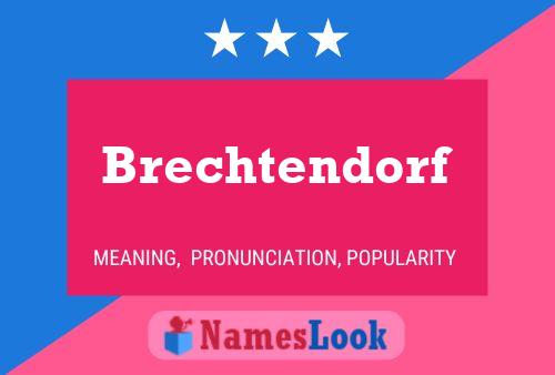 Brechtendorf Naam Poster