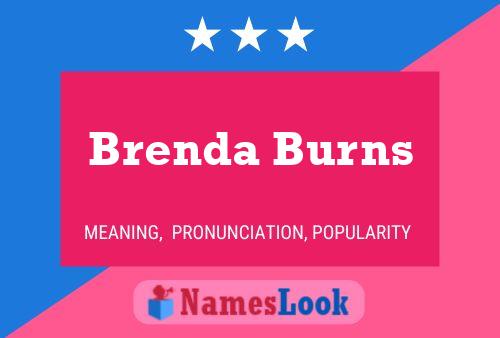 Brenda Burns Naam Poster