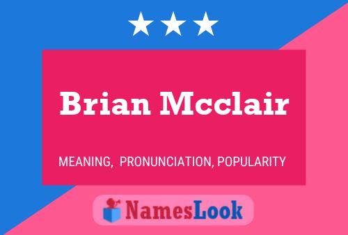 Brian Mcclair Naam Poster