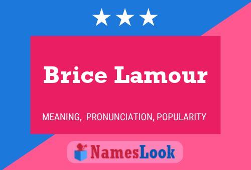 Brice Lamour Naam Poster