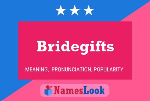 Bridegifts Naam Poster