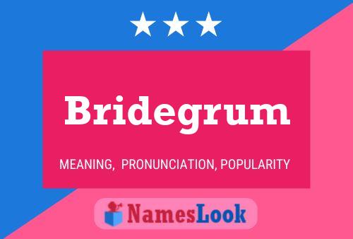 Bridegrum Naam Poster