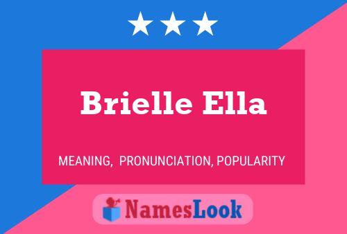 Brielle Ella Naam Poster