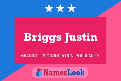 Briggs Justin Naam Poster