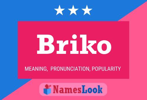 Briko Naam Poster