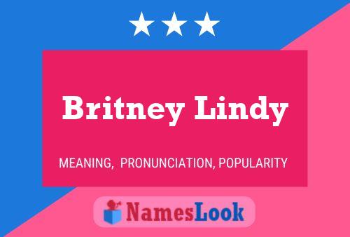 Britney Lindy Naam Poster