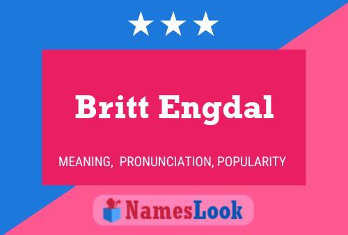 Britt Engdal Naam Poster