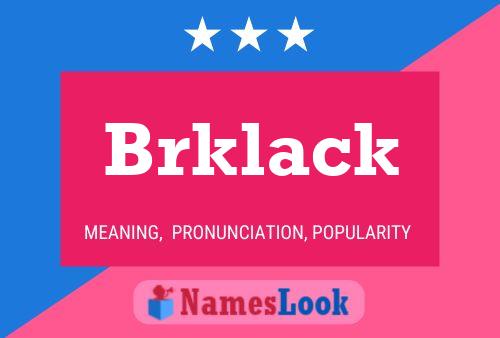 Brklack Naam Poster