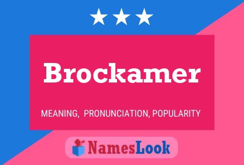 Brockamer Naam Poster