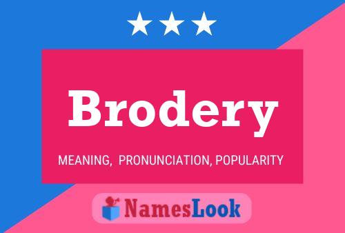 Brodery Naam Poster