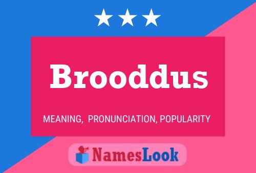 Brooddus Naam Poster