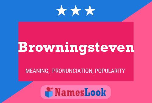 Browningsteven Naam Poster