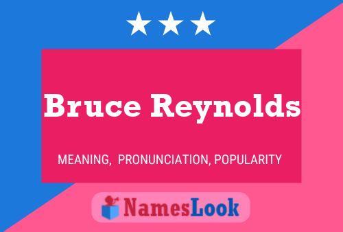 Bruce Reynolds Naam Poster