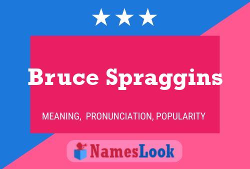 Bruce Spraggins Naam Poster