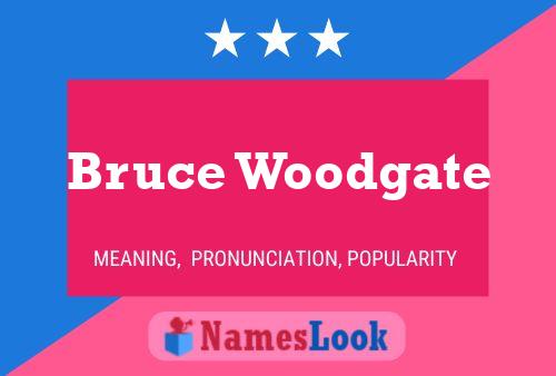 Bruce Woodgate Naam Poster