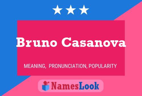 Bruno Casanova Naam Poster