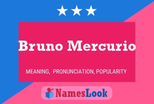 Bruno Mercurio Naam Poster