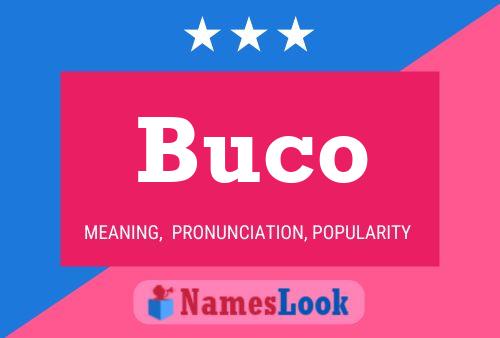 Buco Naam Poster