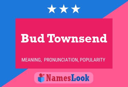 Bud Townsend Naam Poster