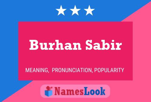 Burhan Sabir Naam Poster