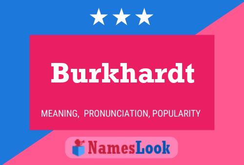 Burkhardt Naam Poster