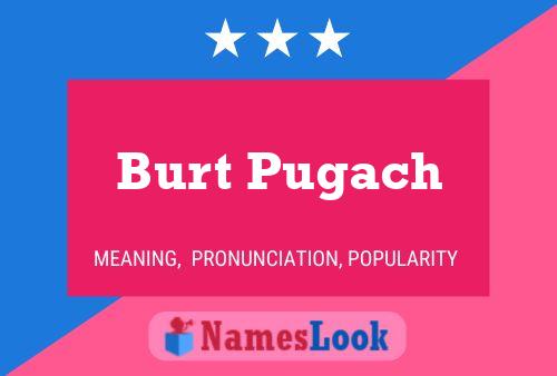 Burt Pugach Naam Poster