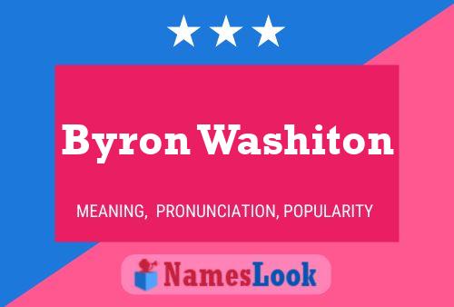 Byron Washiton Naam Poster