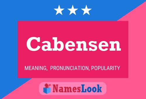 Cabensen Naam Poster