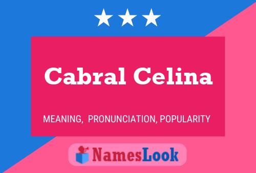 Cabral Celina Naam Poster