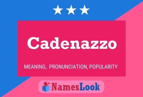 Cadenazzo Naam Poster