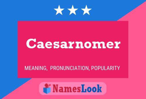 Caesarnomer Naam Poster