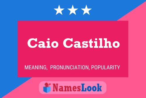 Caio Castilho Naam Poster