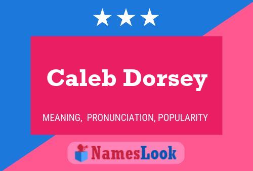 Caleb Dorsey Naam Poster